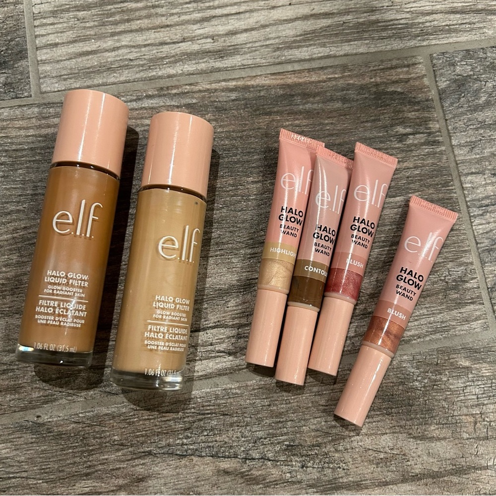 ⬇️Elf Bundle 2 Halo Glow Liquid Filter + 4 Contour/Blush/Highlighters